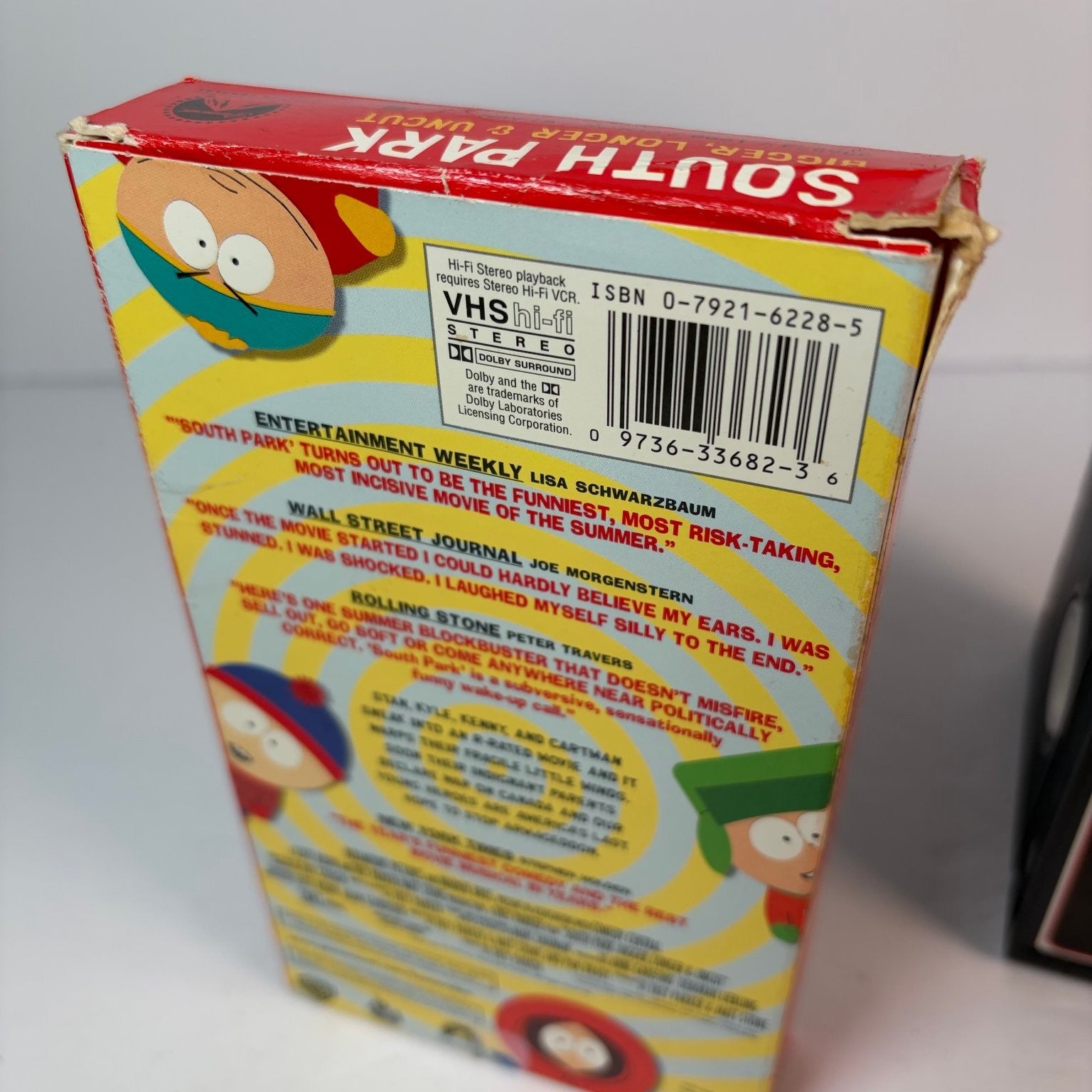 South Park Bigger Longer Uncut VHS 2000 Animated Musical RARE Rental Copy