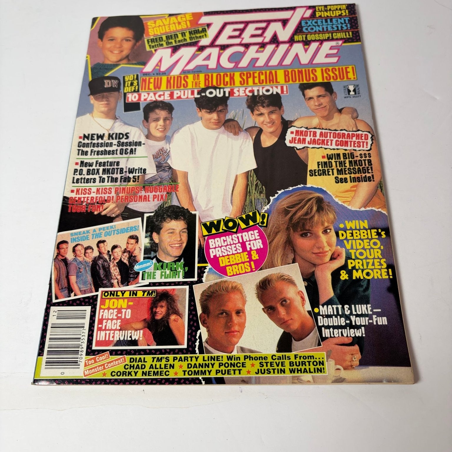 Teen Machine Magazine Vol 3 #3 May 1989 New Kids on the Block Debbie Gibson Bros