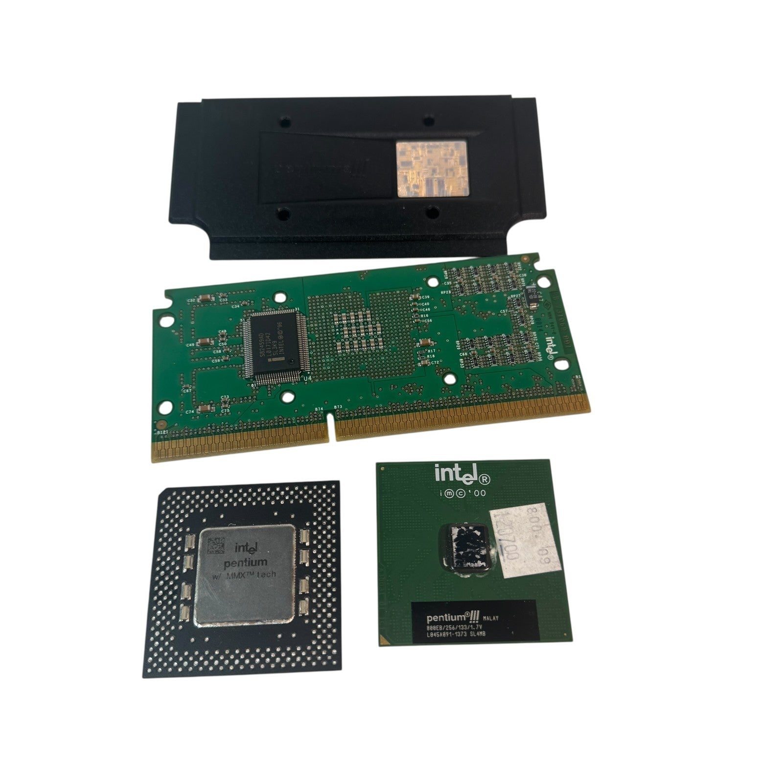 Vintage Intel Pentium Lot of 3 Processors Pentium III & MMX 233 Retro CPUs