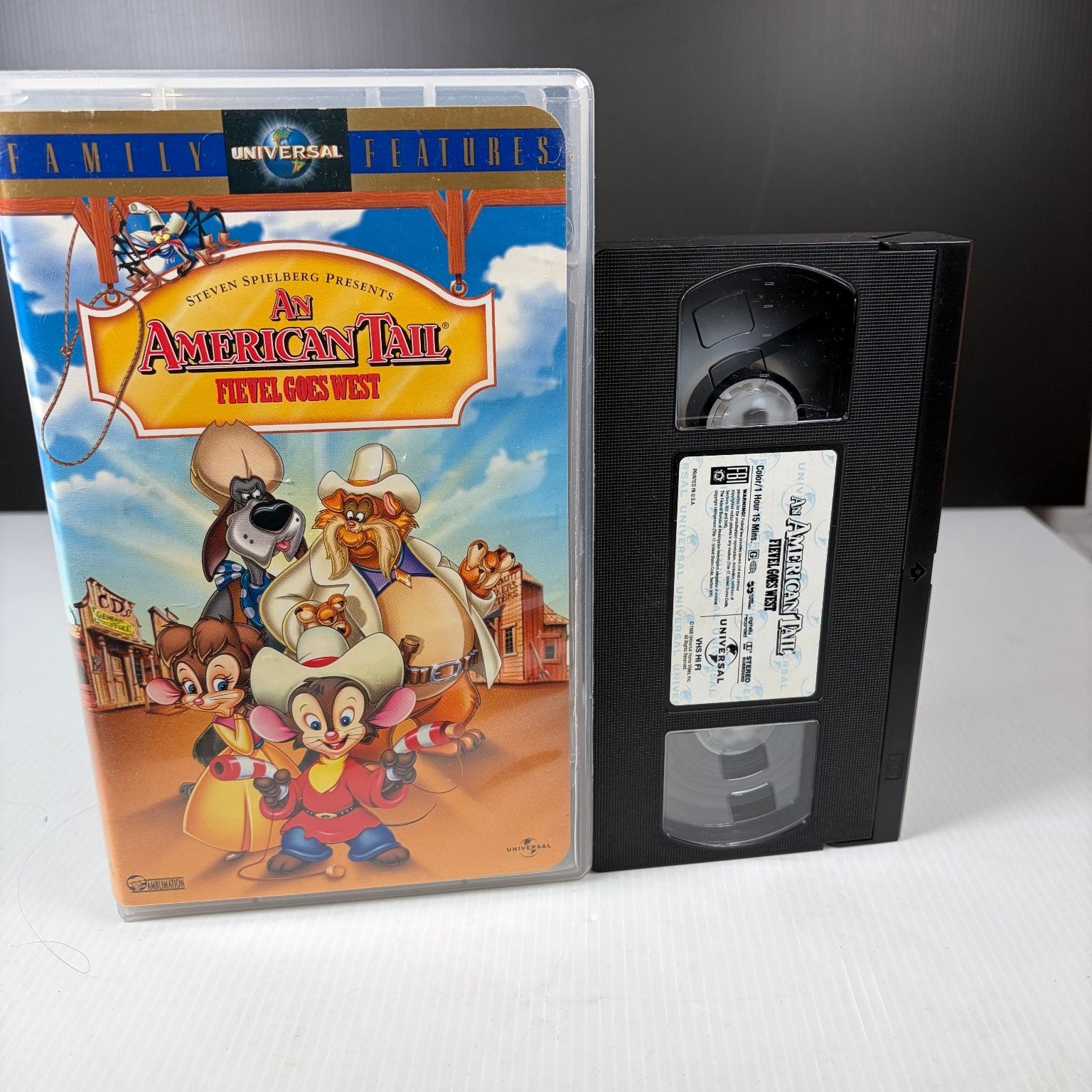 An American Tail Fievel Goes West VHS 1991 Animated Family Universal