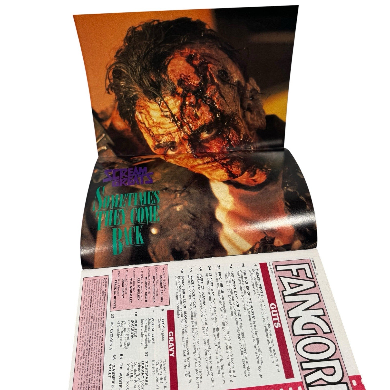 FANGORIA # 105 - Body Parts, The Dark Half August 1991 VF/NM HORROR Magazine