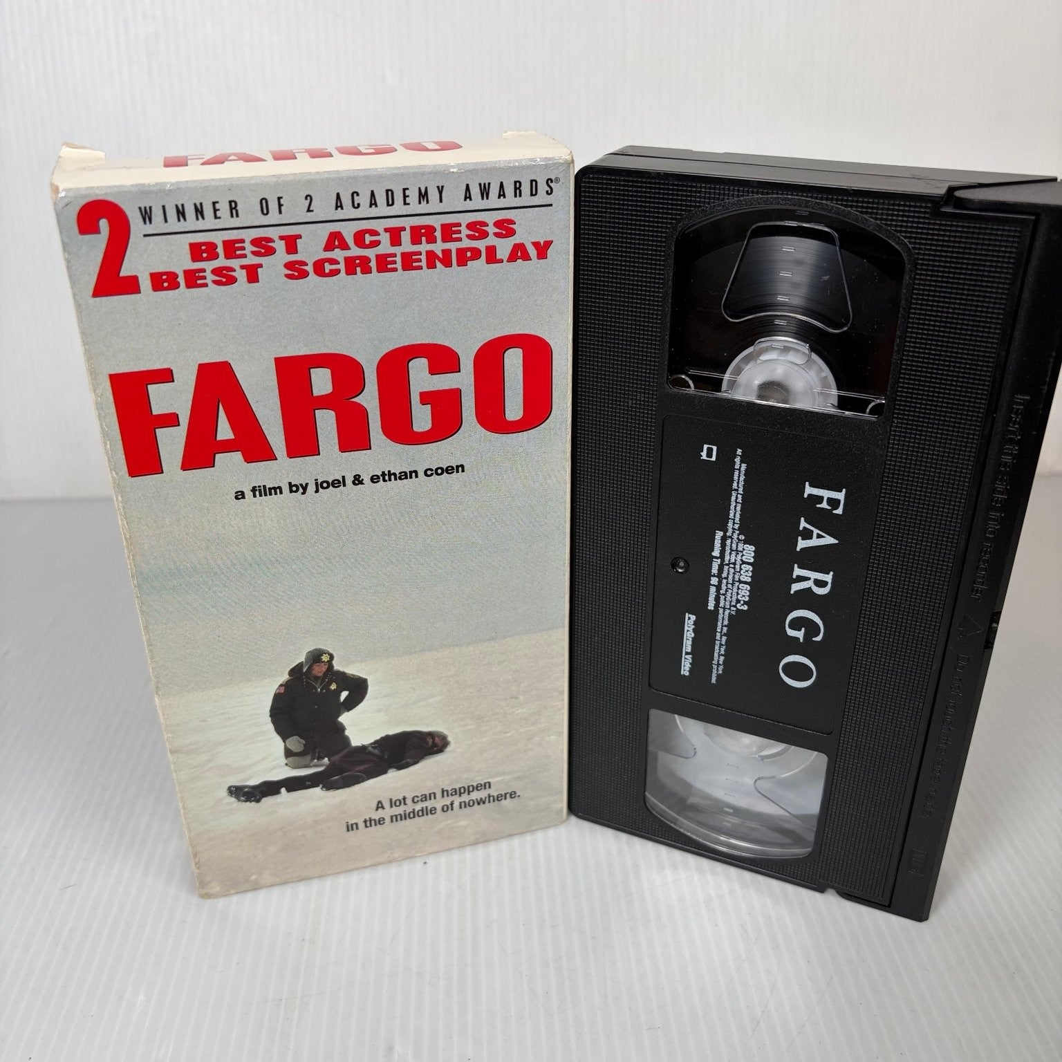 FARGO VHS 1996 Crime Thriller Joel & Ethan Coen PolyGram Video