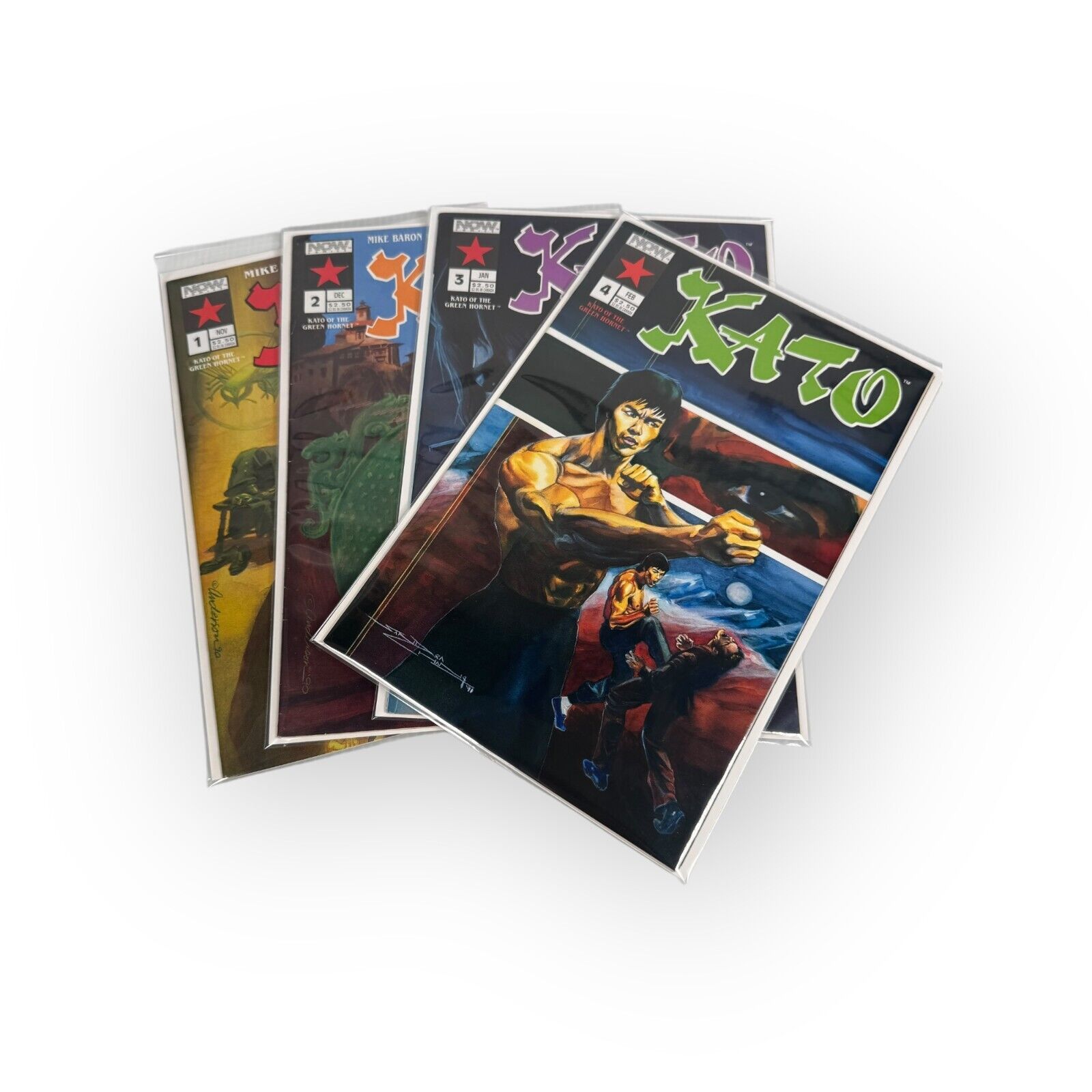 Kato Of The Green Hornet Now Comics #1-4 VTG 1991 Mike Baron Brent Anderson