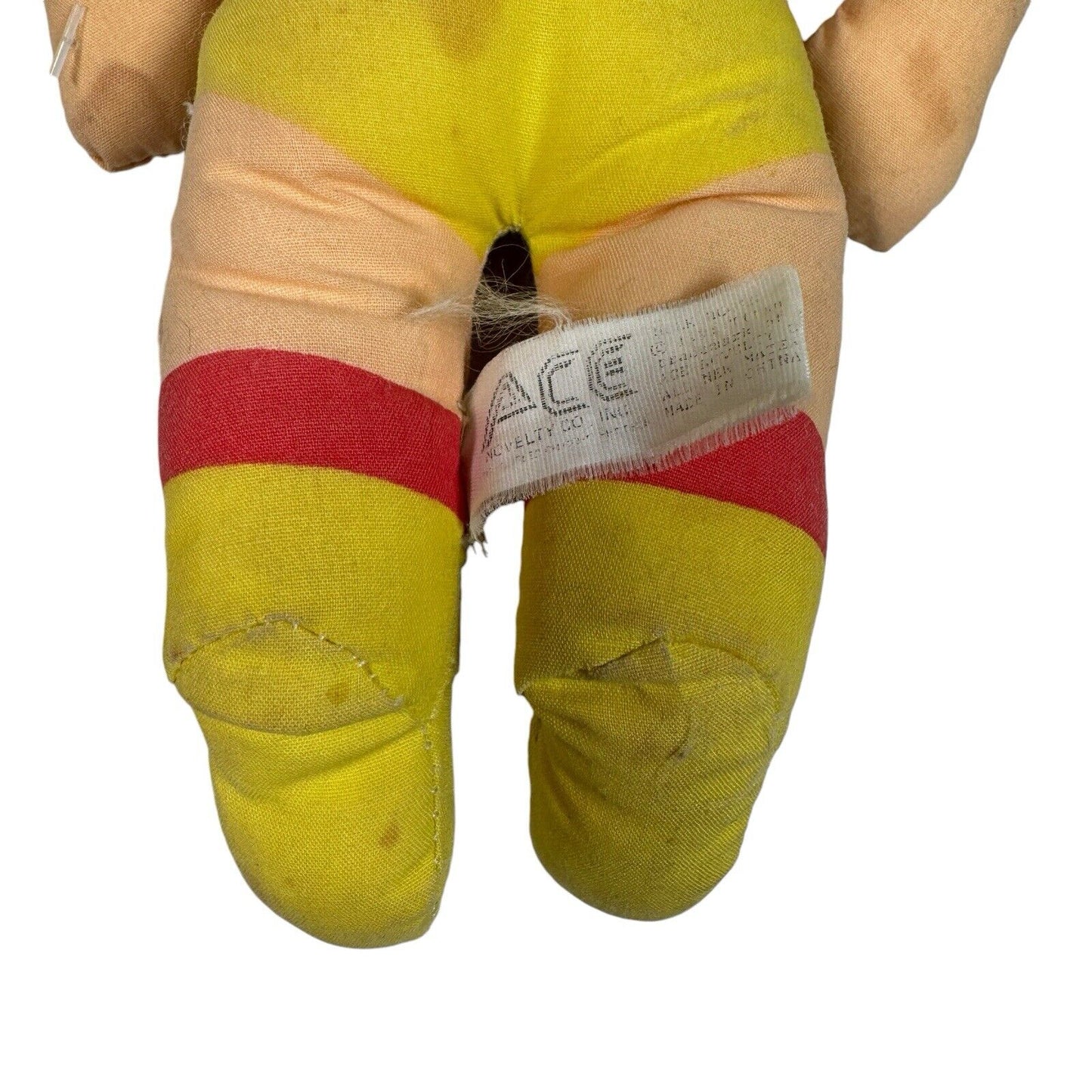 Hulk Hogan Ace Novelty 6” WWF Plush Doll VTG 1991