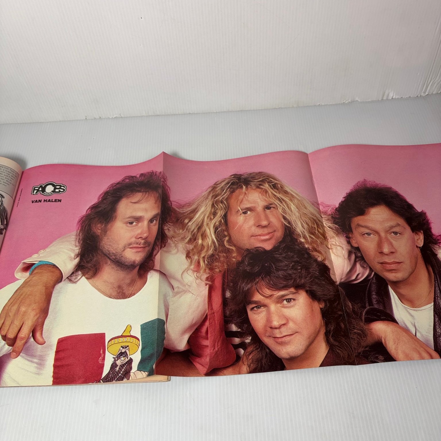 Faces Rocks Magazine September 1988 Van Halen Poison Metal Magazine w/ Posters
