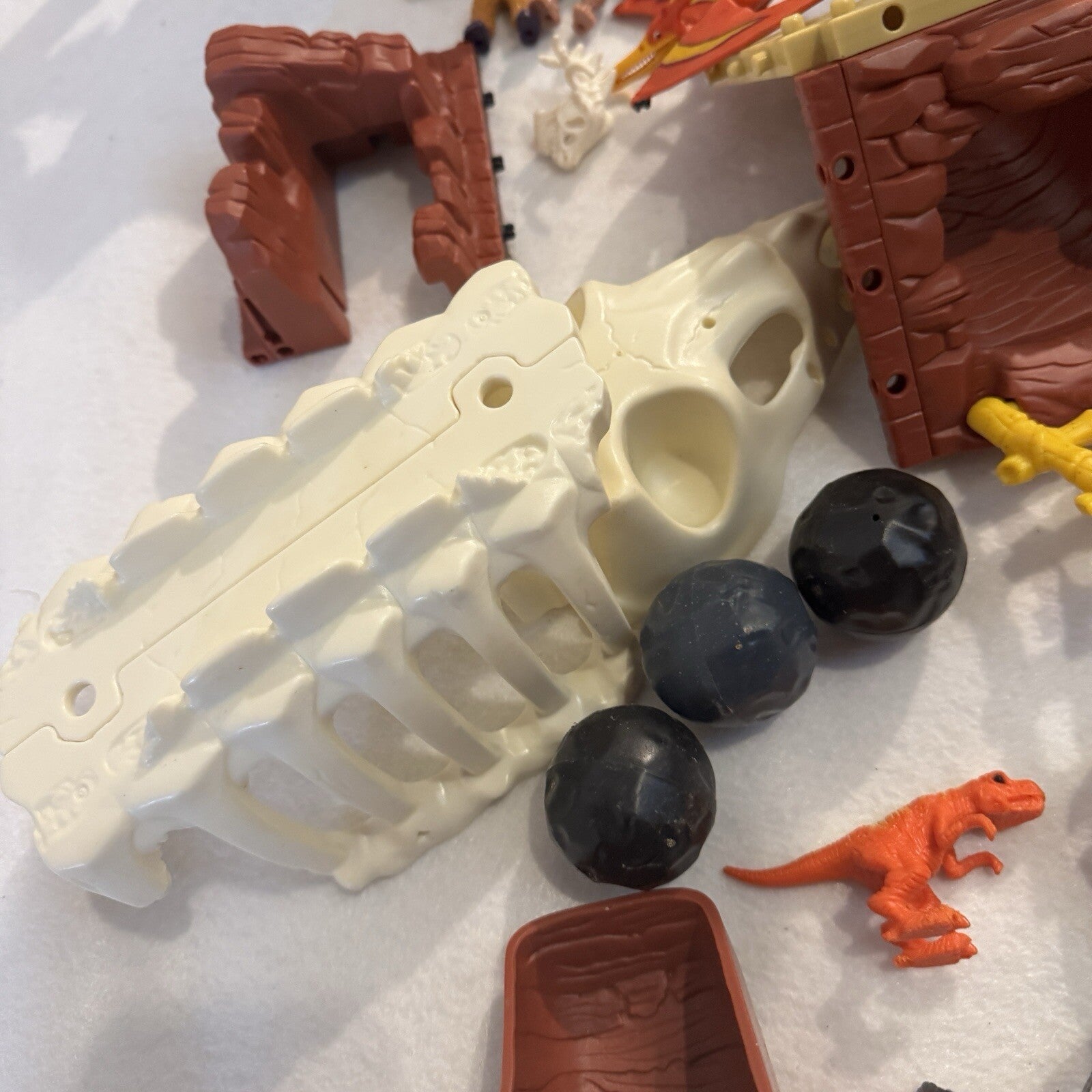 Imaginext T-Rex Mountain H5341 Fisher Price Dinosaur Set AS IS Incomplete Parts