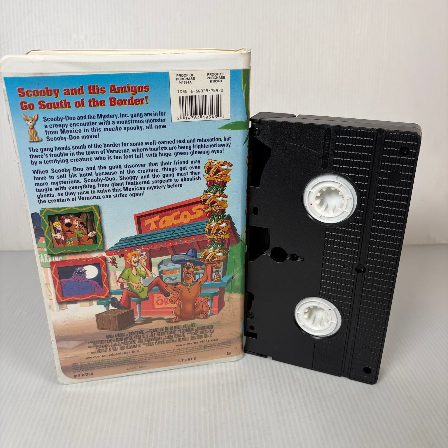 Scooby-Doo! and the Monster of Mexico VHS 2003 Animated Mystery Clamshell Case