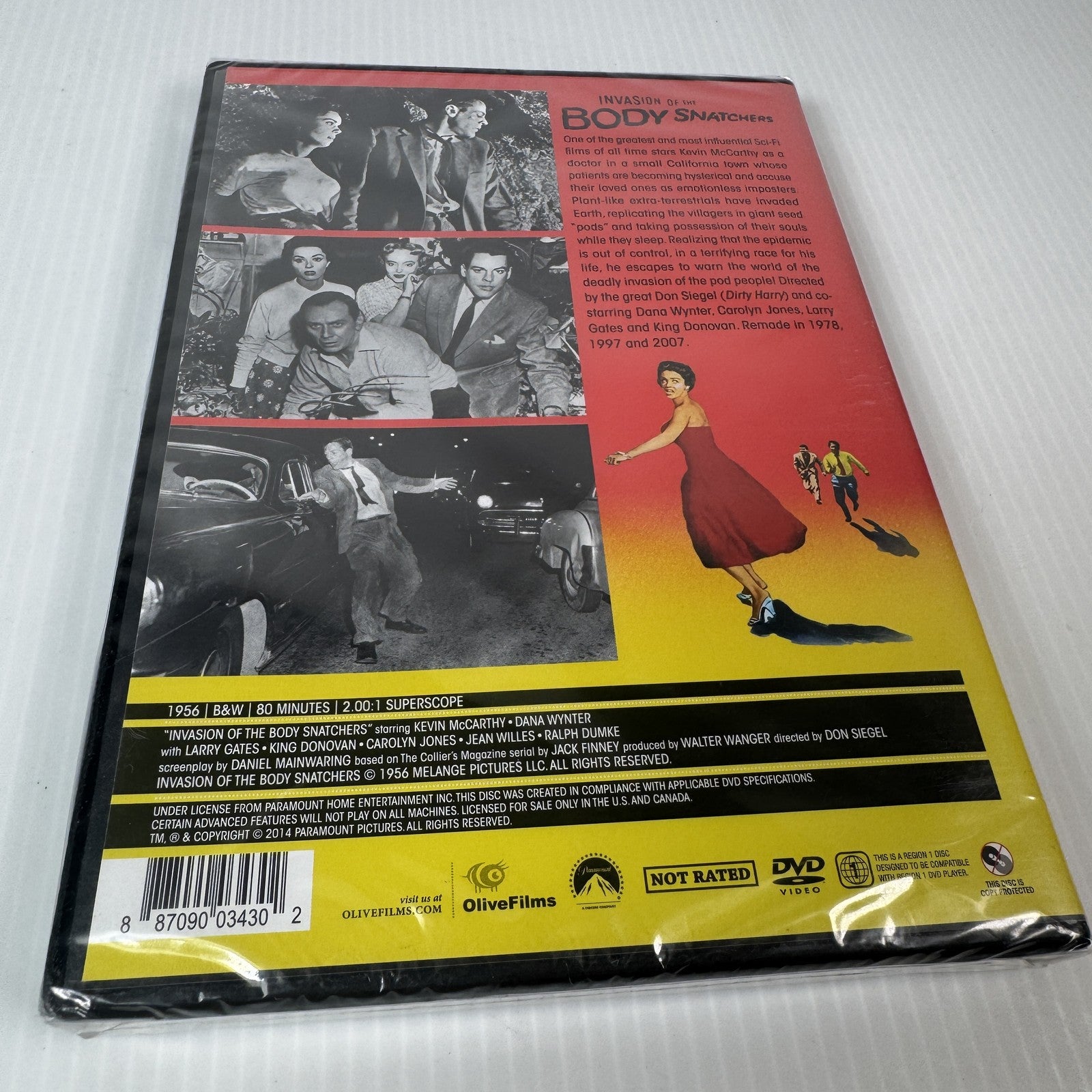 Invasion of the Body Snatchers DVD 1956 Don Siegel Kevin McCarthy
