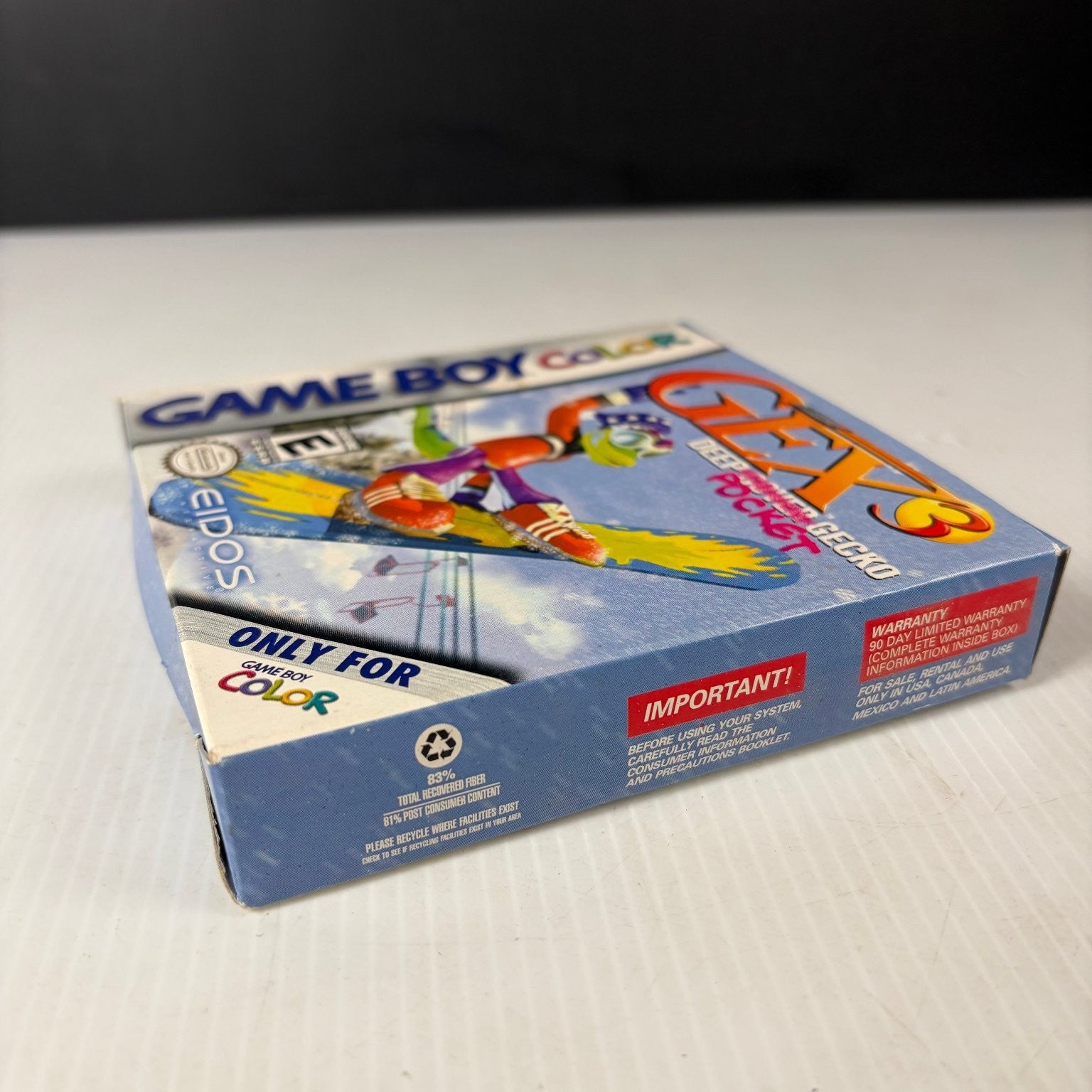 Gex 3 Deep Pocket Game Boy Color Original Box, Manual, Insert Reg Card Eidos