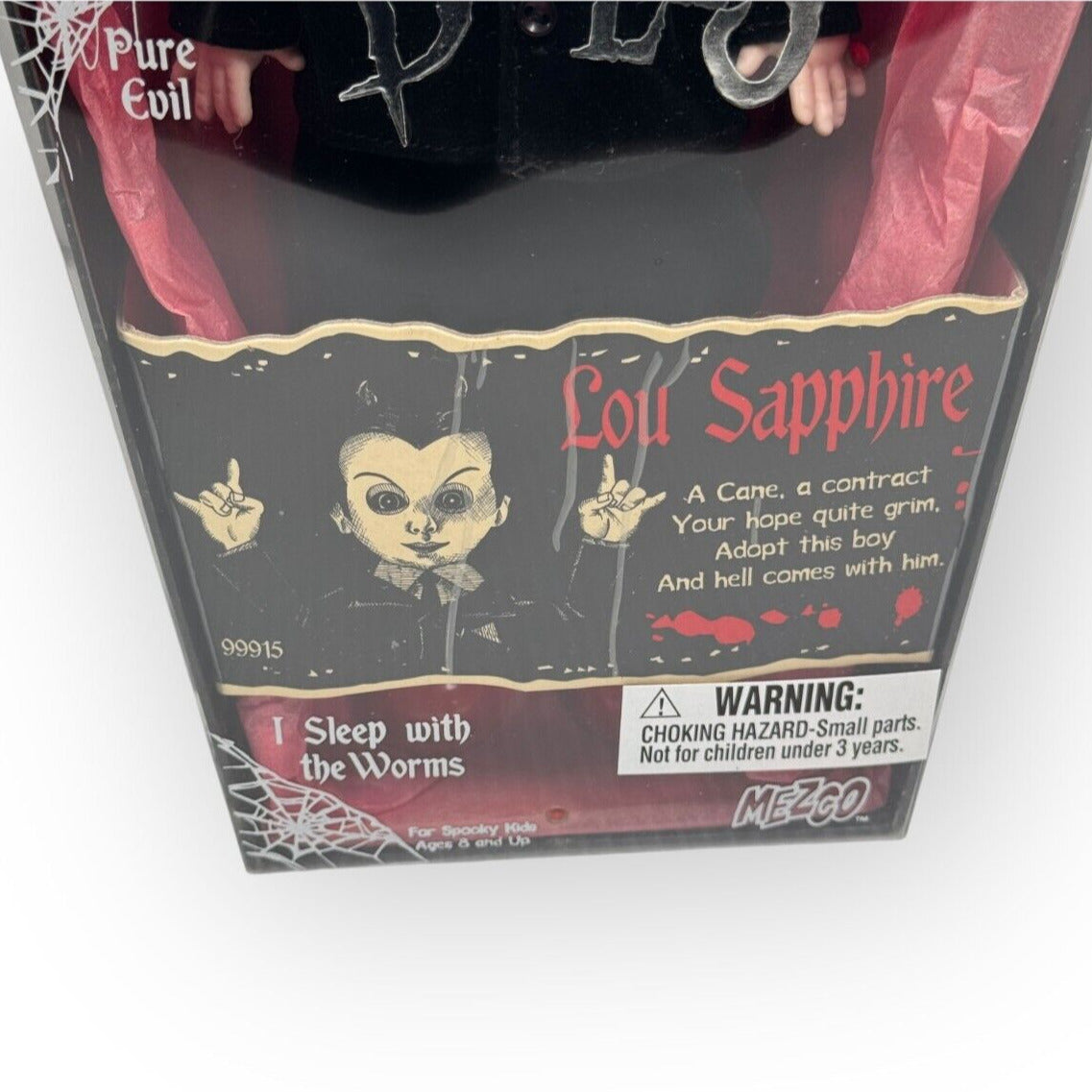 Lou Sapphire Living Dead Dolls Series 2 Doll 2002 Mezco Devil New in Open Box