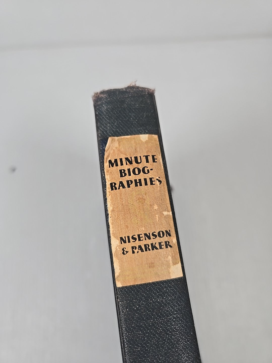 Minute Biographies Nisenson & Parker Illustrated Hardcover 1931 Grossly & Dunlap