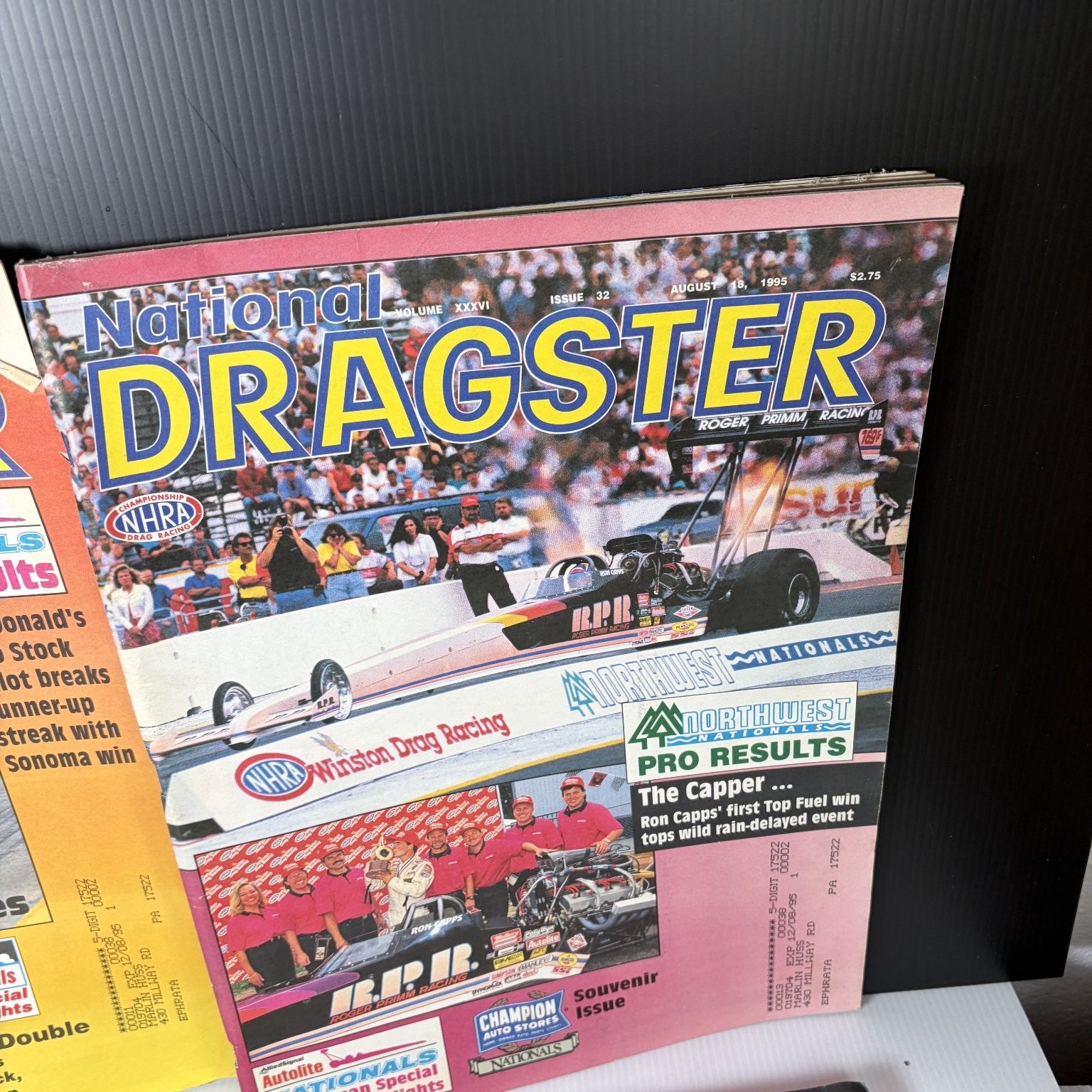 Lot of 20 National Dragster Magazine May - July 1995 NHRA Racing