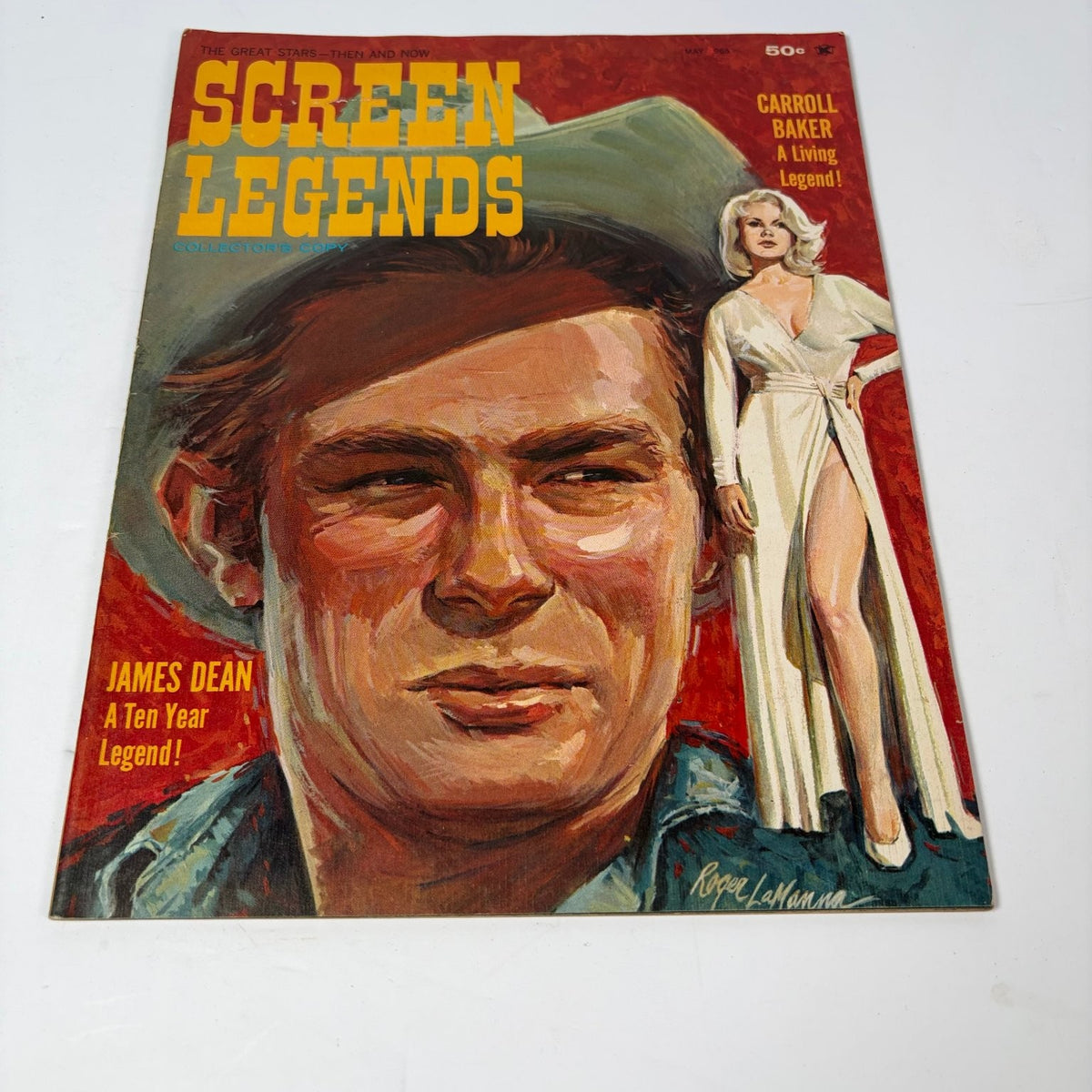 Vintage Screen Legends Magazine May 1965 Vol. One No. 1 James Dean, Carrol Baker
