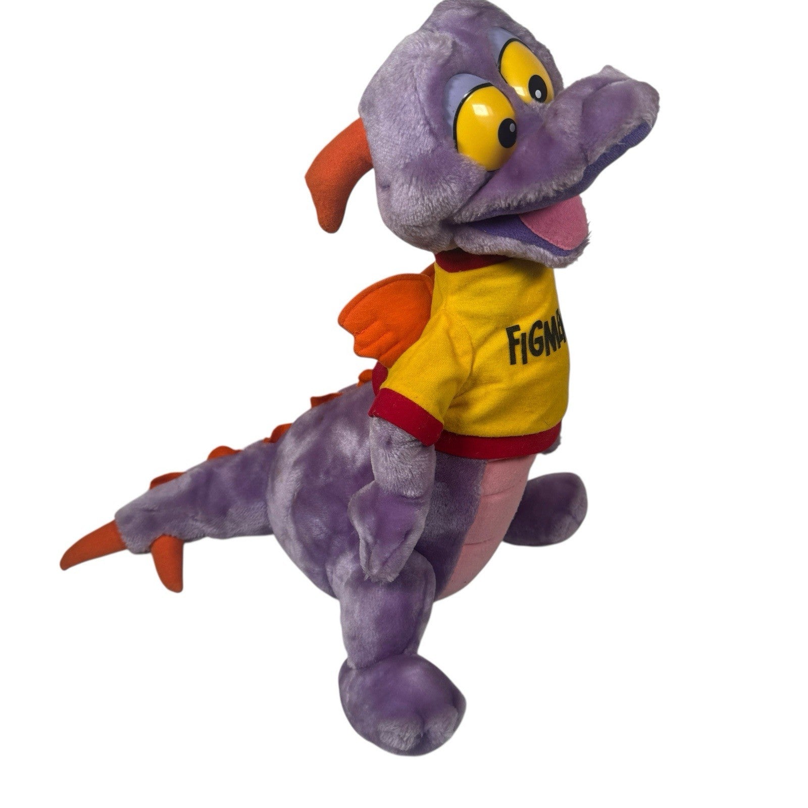 Vintage 1982 Disney World Epcot Center Figment Dragon 18" Stuffed Plush w/shirt