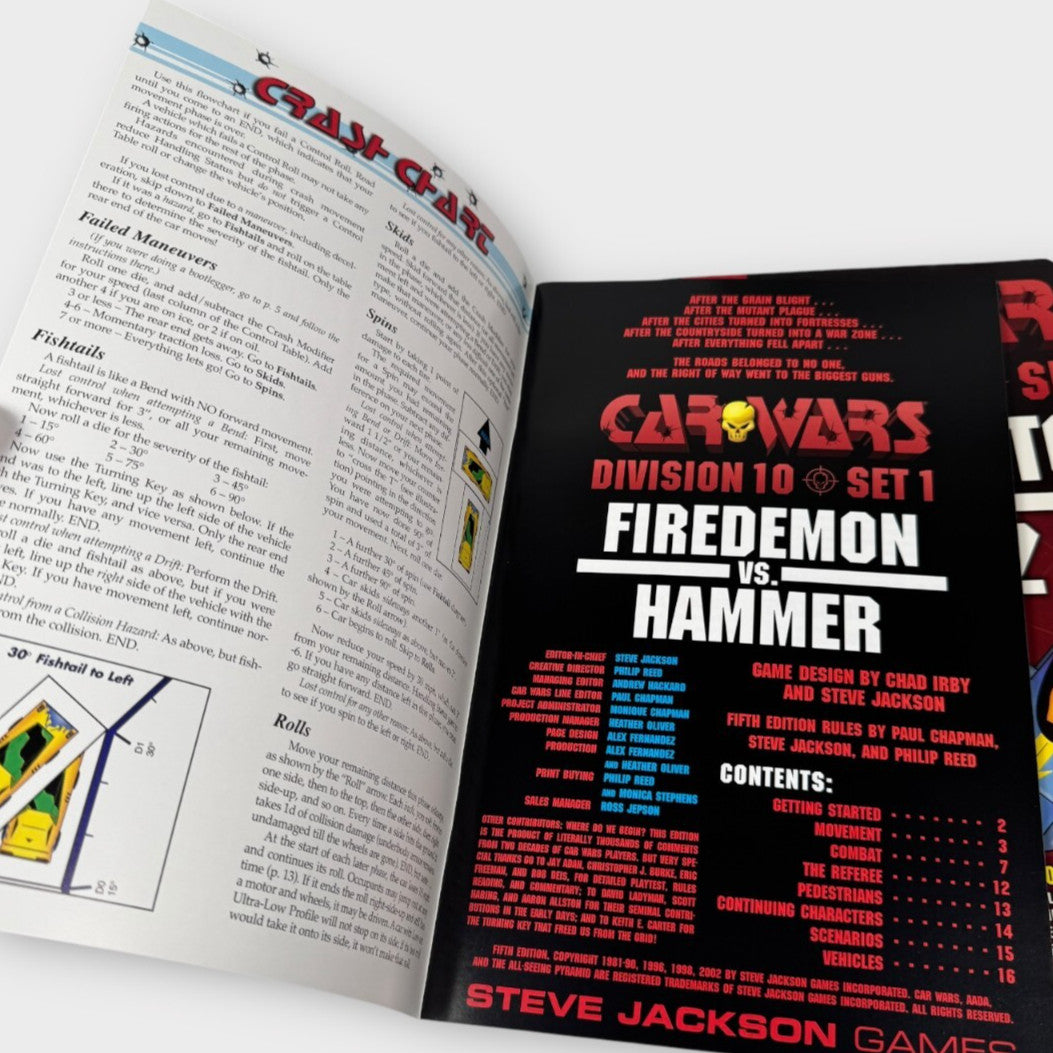 SJG Car Wars Division 10 Full Run Set 1, 2 & 3 All Uncut RPG Supplement Books