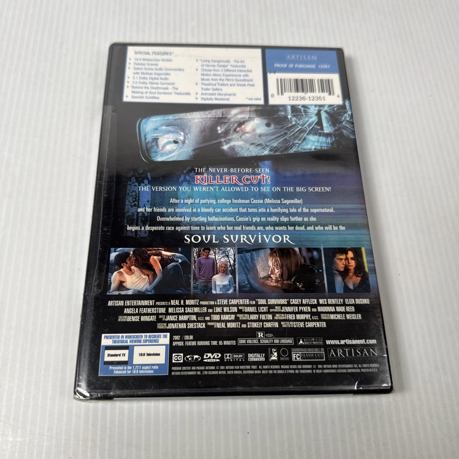 Soul Survivors (The Killer Cut) DVD Widescreen Casey Affleck Wes Bentley 2001