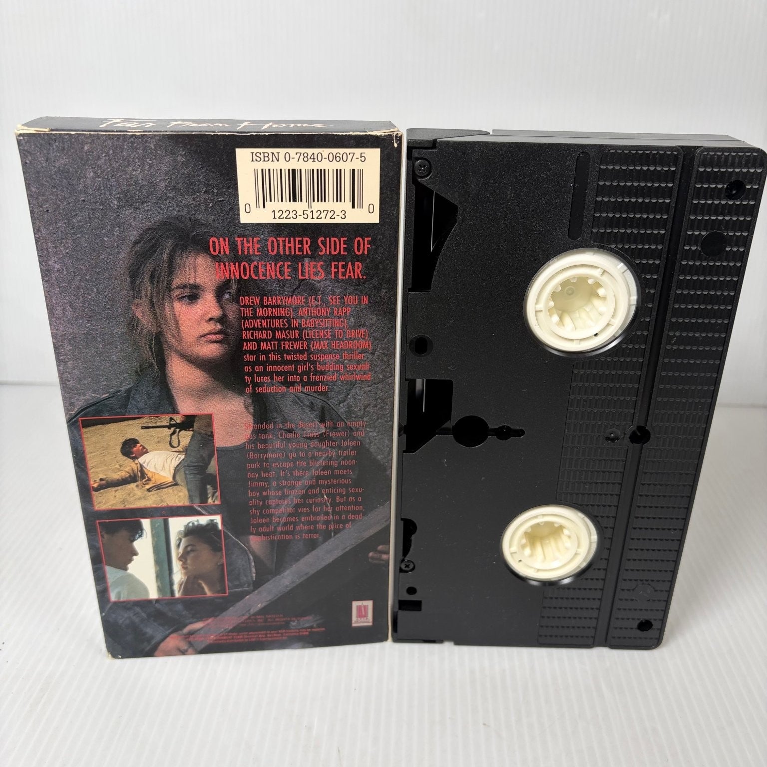 Far From Home VHS 1989 Teen Thriller Suspense Drew Barrymore AVID