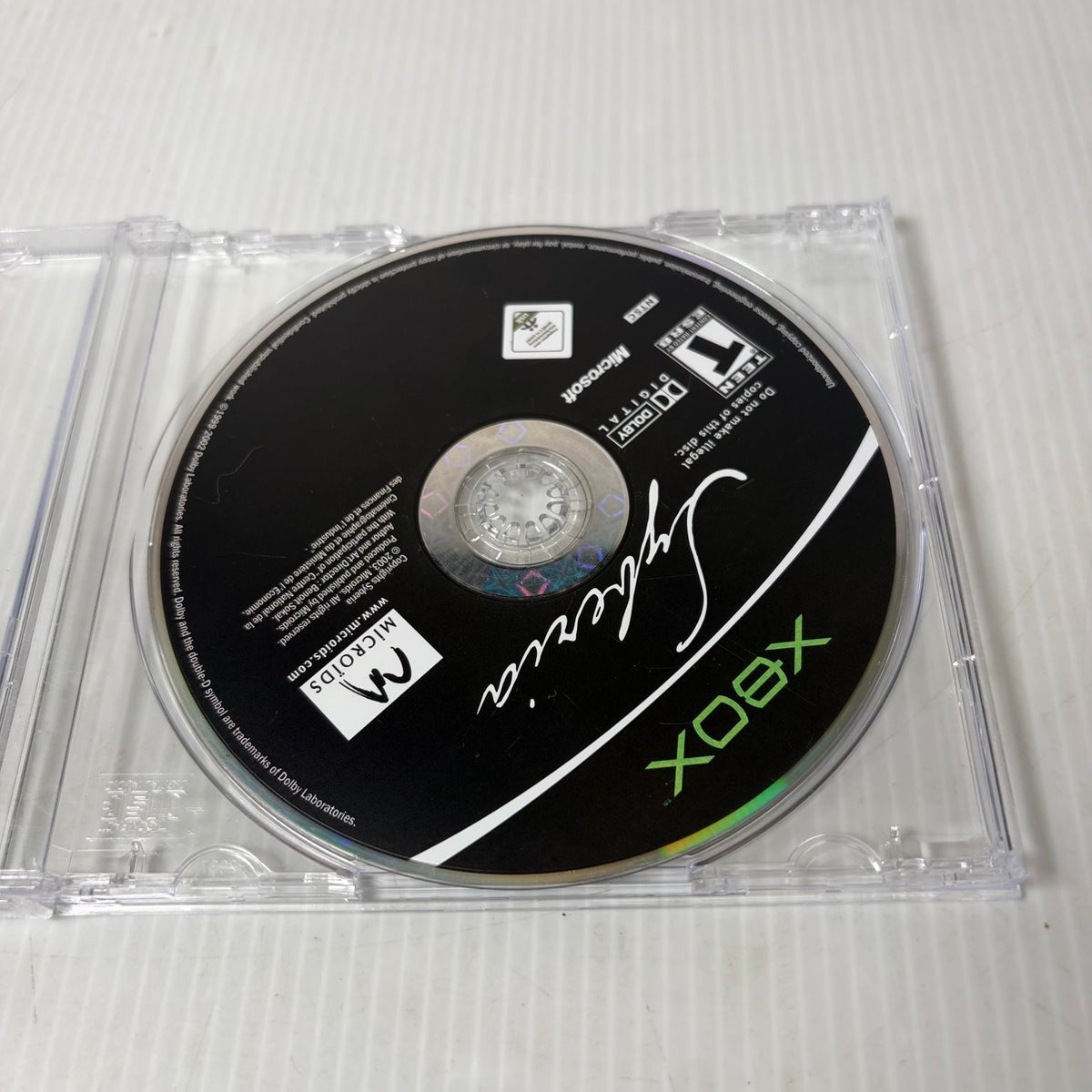 Syberia Xbox Video Game Classic Adventure Puzzle DISC ONLY