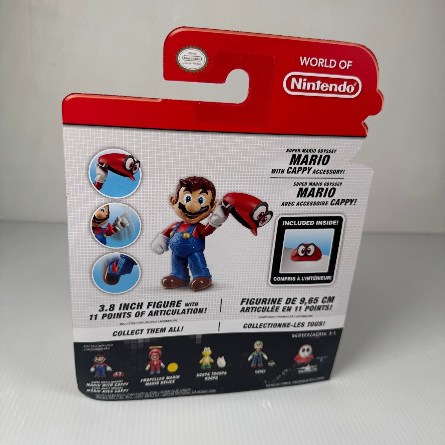Mario Super Mario Odyssey 4" Figure with Cappy Accessory Jakks Pacific