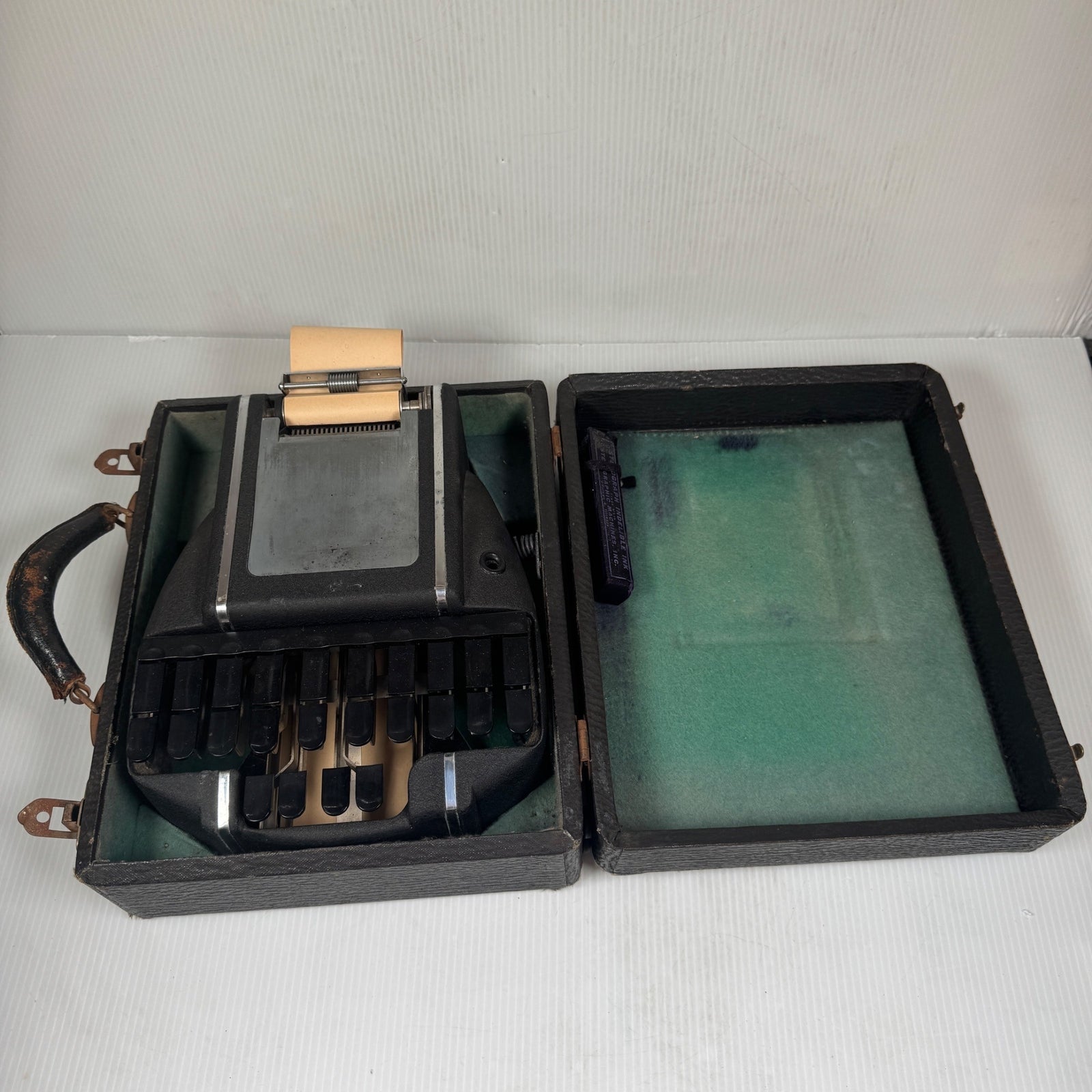 Vintage Stenographer Machine In Case Stenographic Machines Inc Hedman Co Chicago