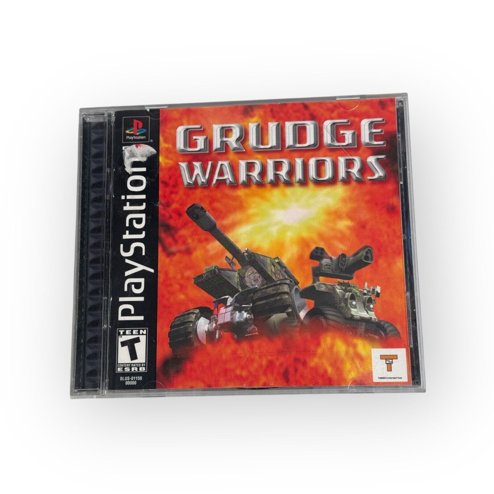 Grudge Warriors Playstation 1 Tank Battle Game Black Label Complete CIB