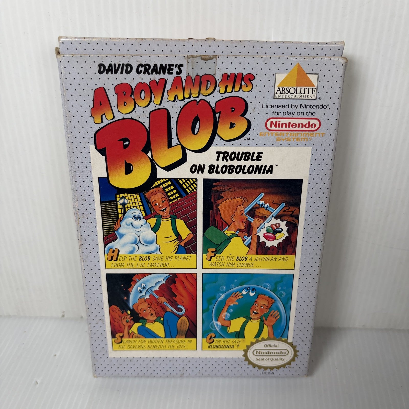 David Crane's A Boy and His Blob Nintendo NES Complete CIB W/ Foam