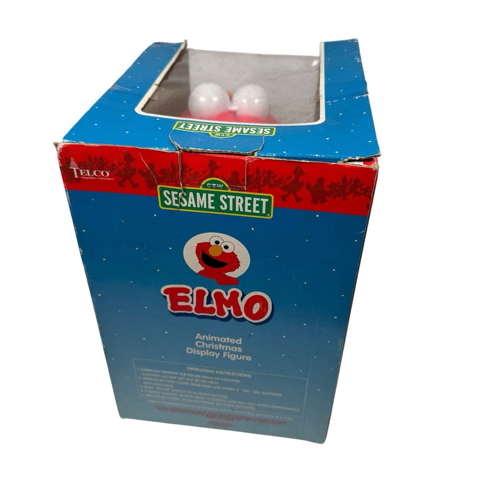 Elmo Sesame Street Animated Christmas Display Figure Telco Tested Working In Box