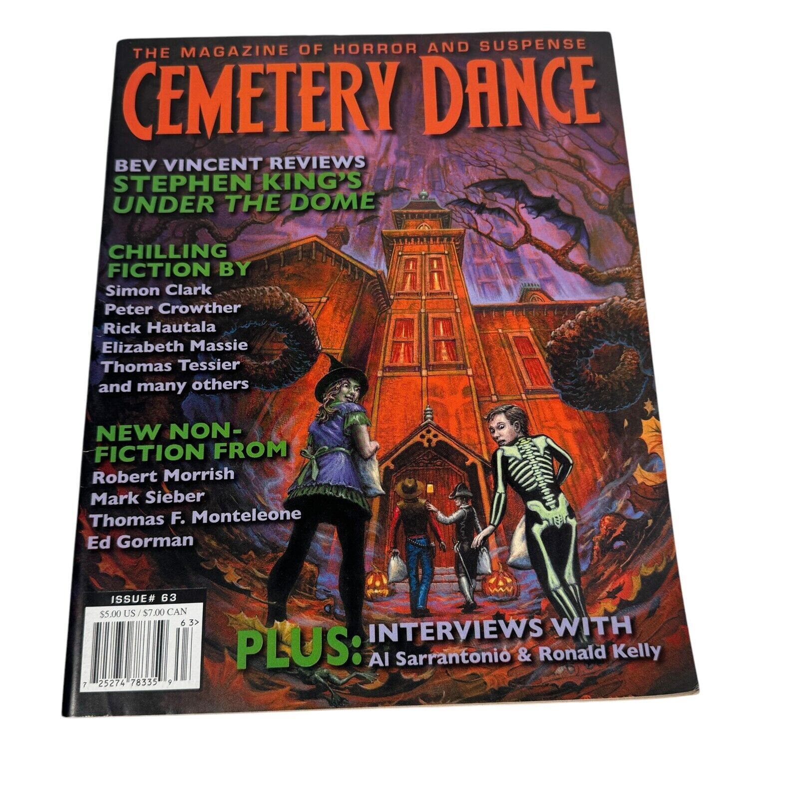 Cemetery Dance Magazine 2010 Issue #63 Stephen King's Under The Dome No Label VG