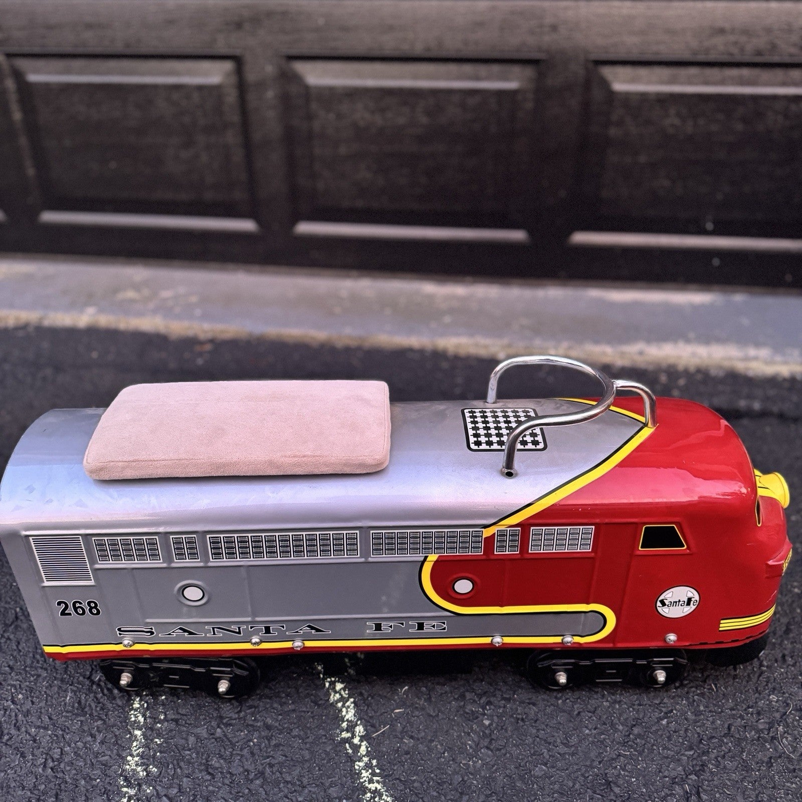 Santa Fe Toddler Ride On Train By Morgan Cycle w/ Seat Cushion Discontinued