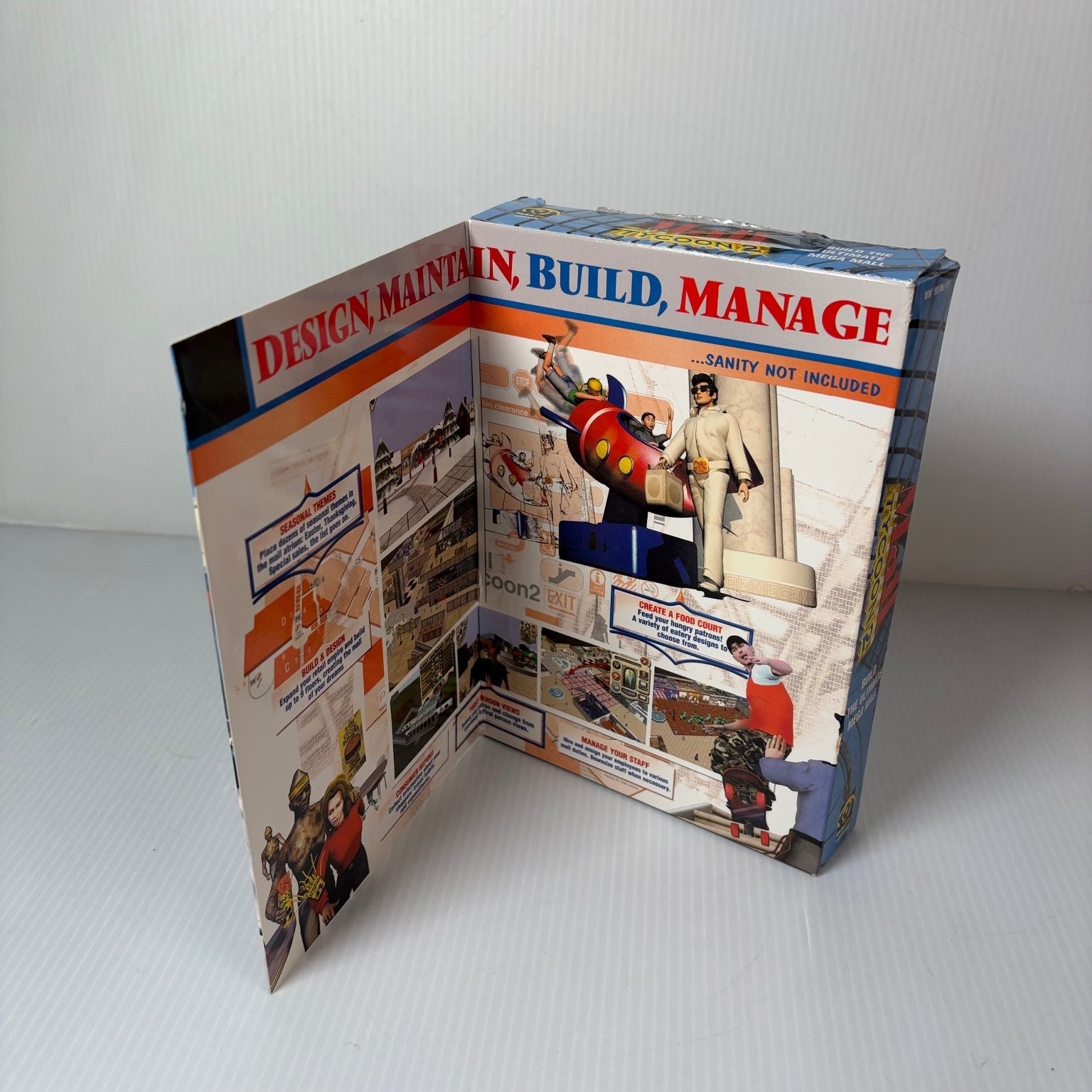 Mall Tycoon 2 PC Video Game Simulation Strategy CD-ROM Big Box