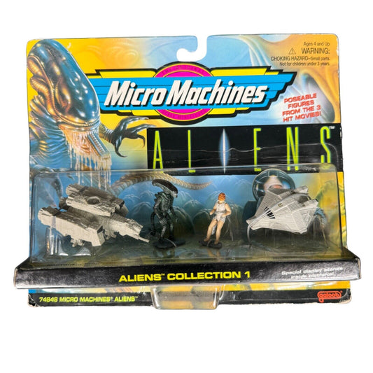 Vintage MicroMachines Aliens Collection Set 1 1996 New Sealed Galoob