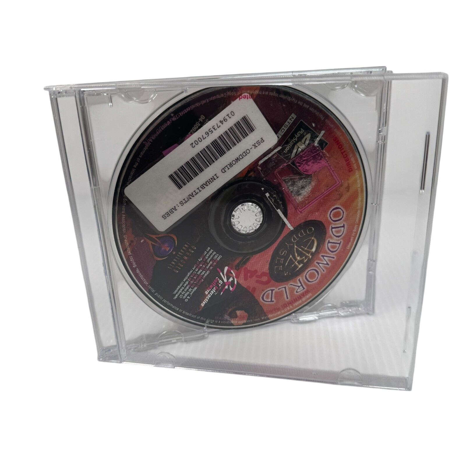 Oddworld Abe's Oddysee Playstation 1 Game Disc Only - Previous Rental