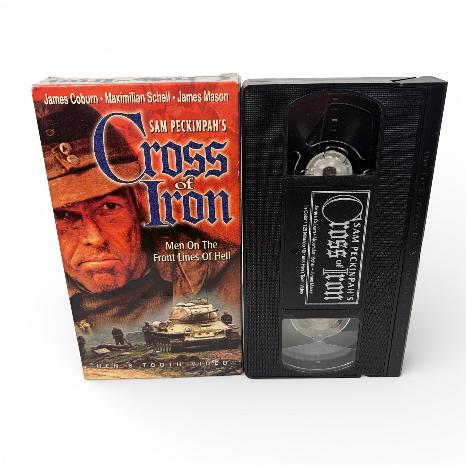 Cross of Iron VHS 1998 Sam Peckinpah War Movie James Coburn Hen's Tooth Video