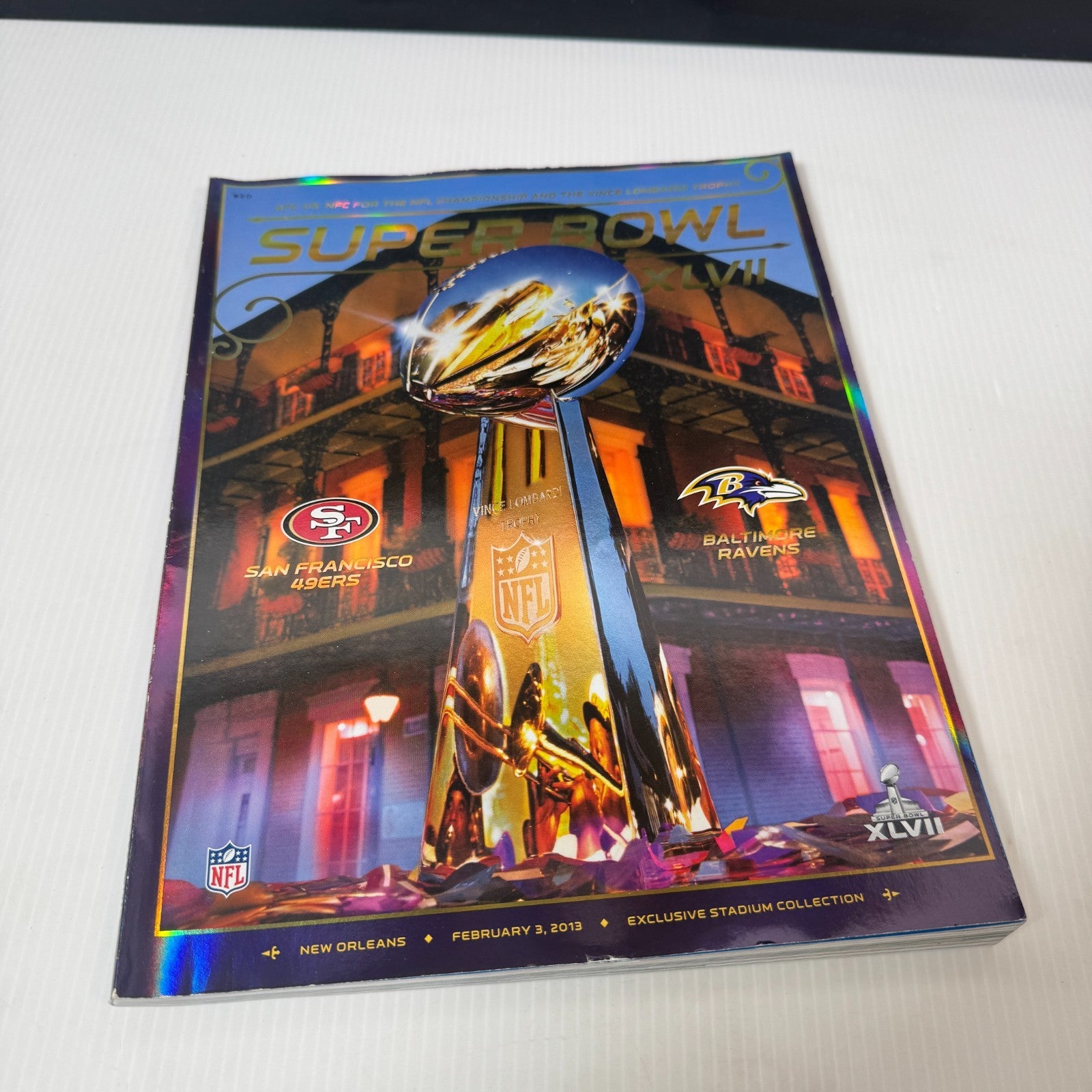 Super Bowl XLVII San Francisco 49ers Vs. Baltimore Ravens Exclusive Game Program