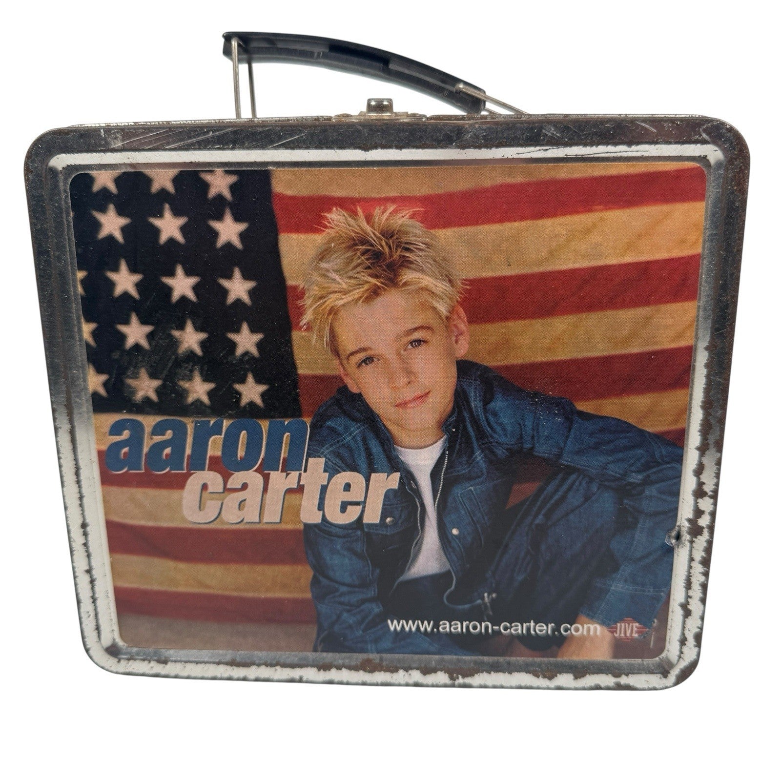 Vintage Aaron Carter Metal Lunchbox Lunch Pail Y2K