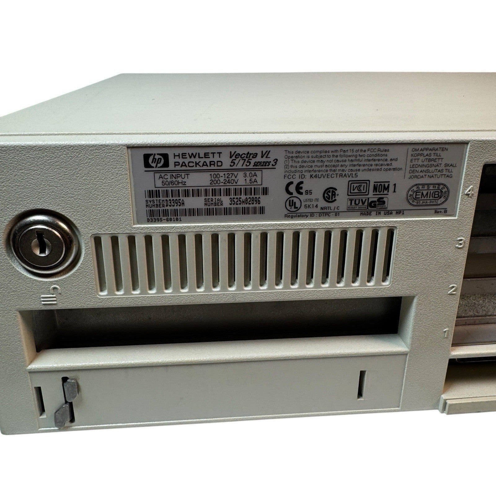Vintage Vectra VL Series 3 5/75 Windows 3.1 Workgroups