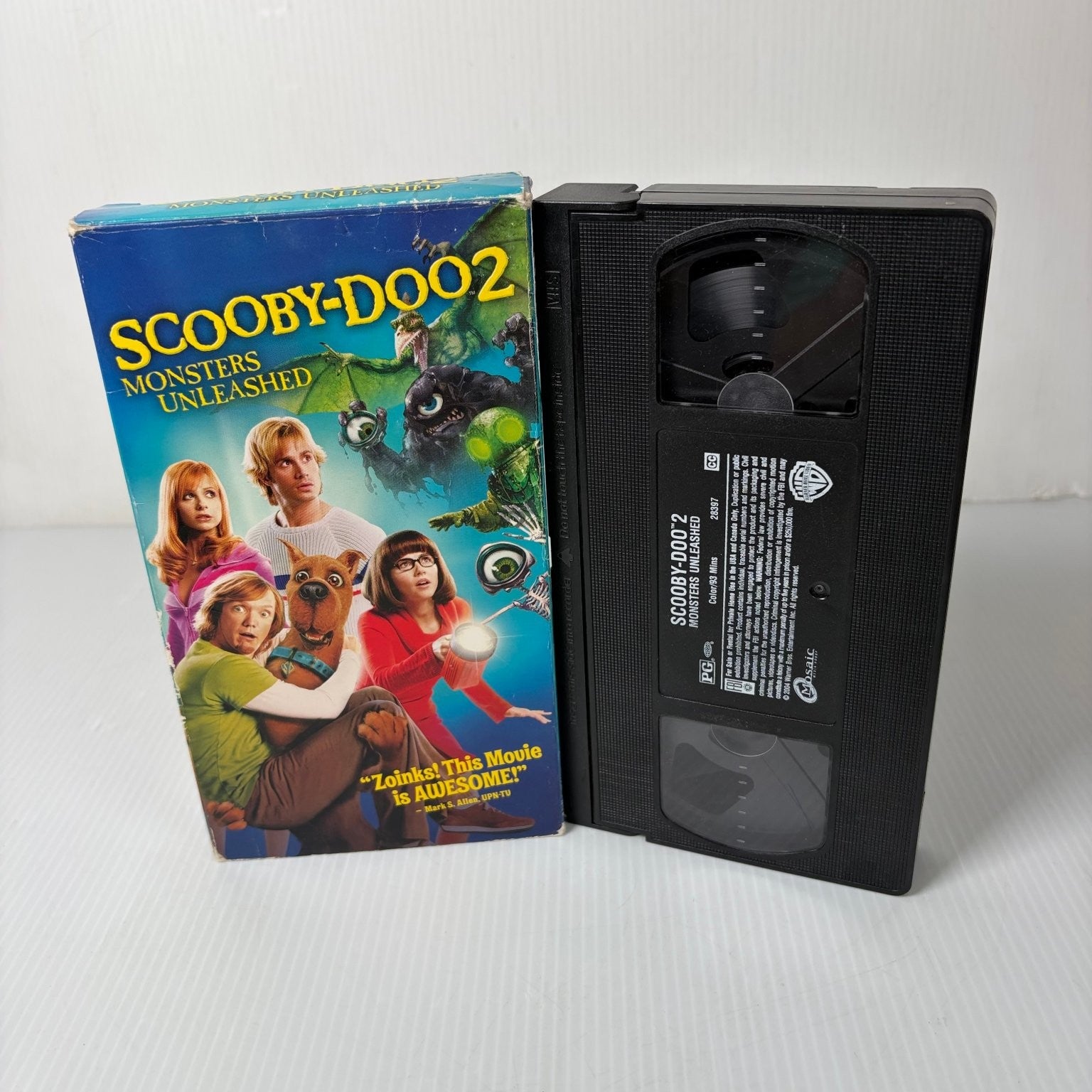 Scooby-Doo 2 Monsters Unleashed VHS 2004 Family Comedy Warner Bros.