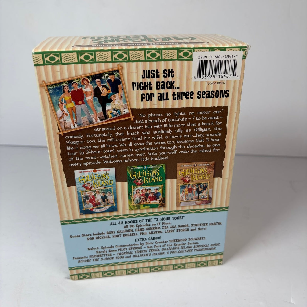 Gilligan's Island The Complete Series Collection DVD Box Set All 3 Seasons