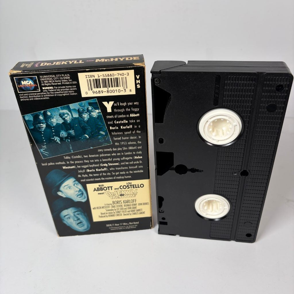 Abbott and Costello Meet Dr. Jekyll and Mr. Hyde VHS 1991 MCA Boris Karloff