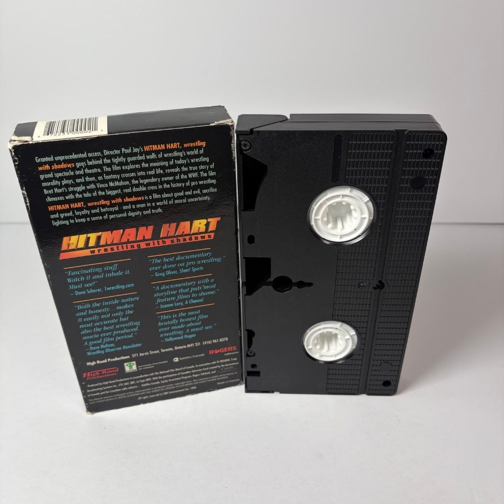 Hitman Hart Wrestling With Shadows VHS Bret Hart WWF Documentary Paul Jay 1998