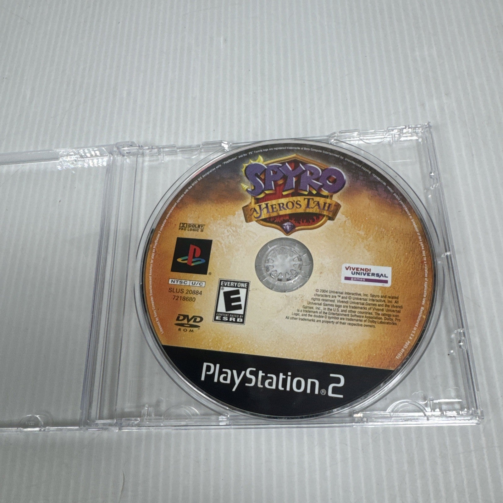 Spyro A Heros Tail PlayStation 2 PS2 Sony Video Game DISC ONLY TESTED