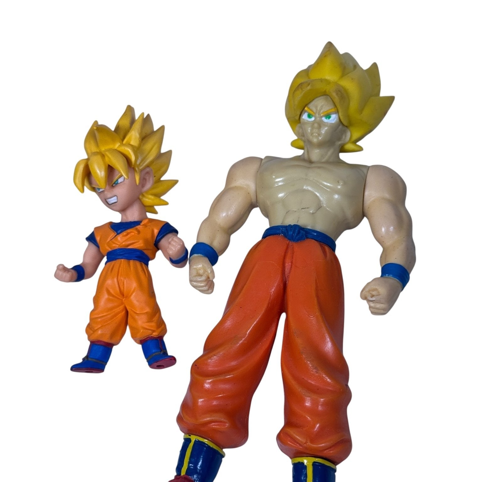 Vintage Mixed Lot of 5 Dragon Ball Z Goku & Vegeta Action Figure Lot Bandai