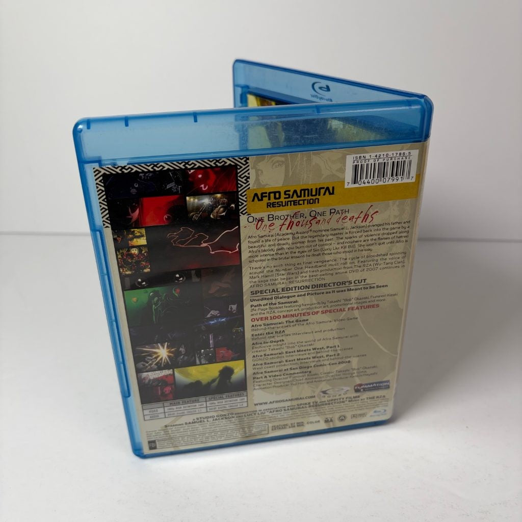 Afro Samurai Resurrection Blu-ray Special Edition Director's Cut Funimation Anim