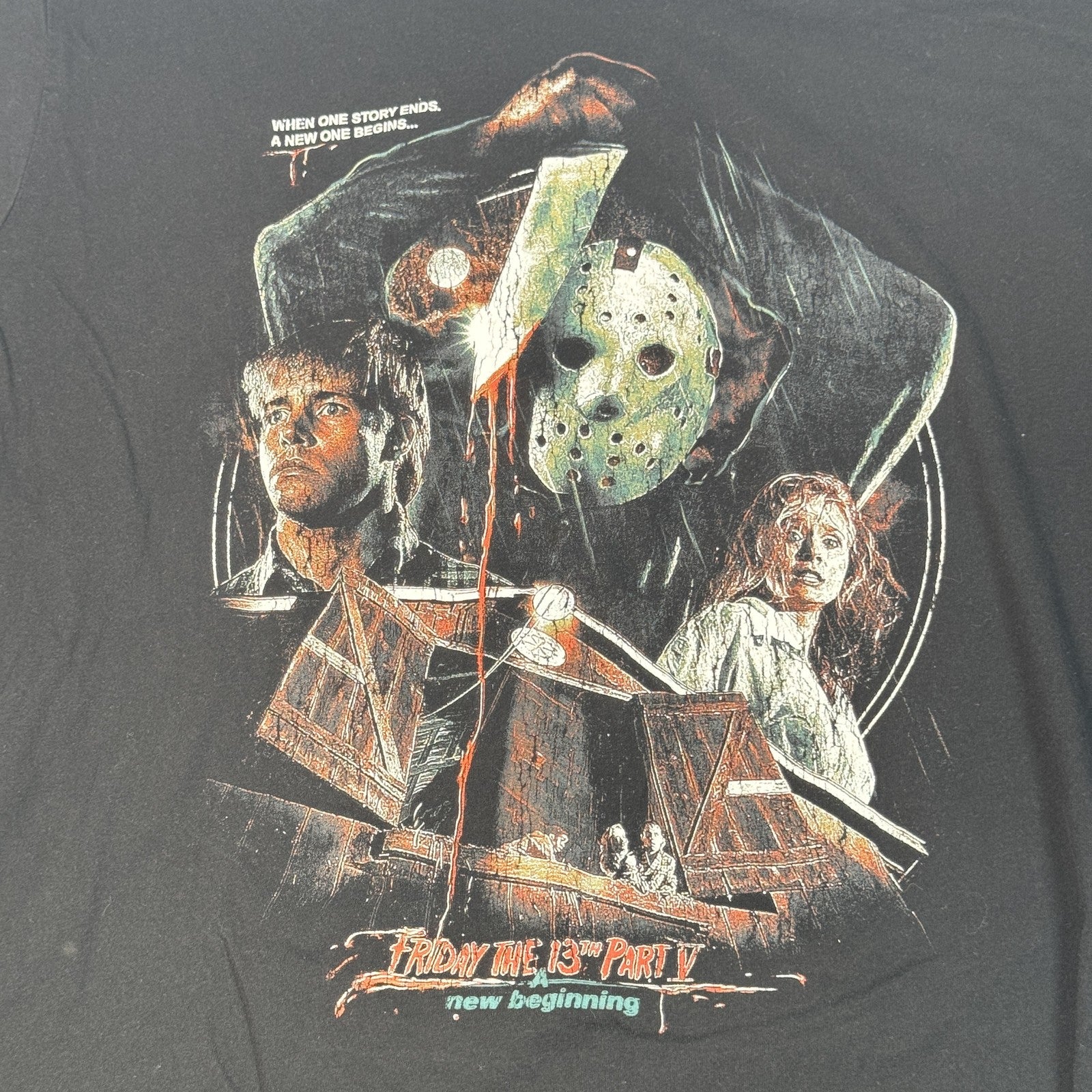 Friday the 13th Part V Shirt Mens 3XL Horror A New Beginning Jason Gutter Garbs