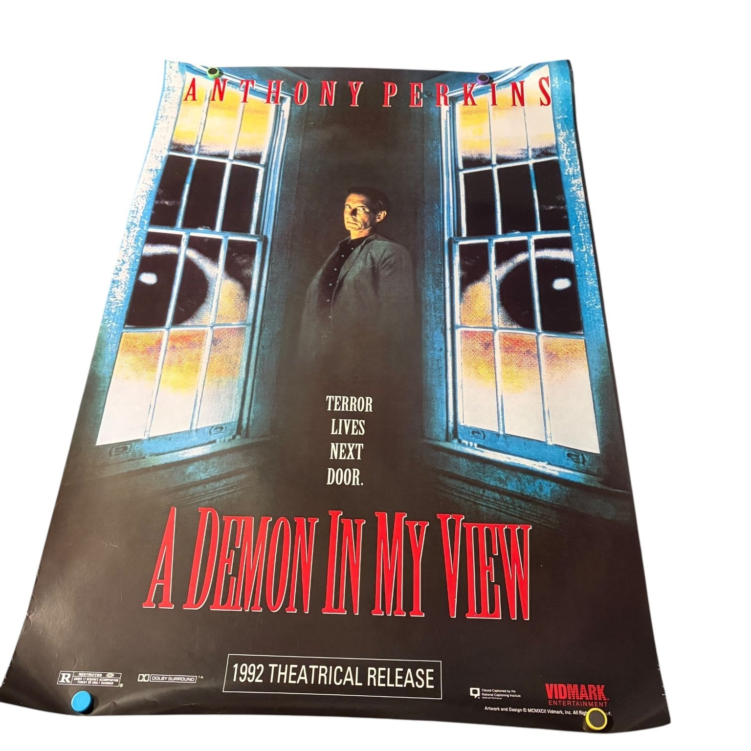 A Demon In My View 1992 One-Sheet Movie Poster USA Anthony Perkins 27"x40"