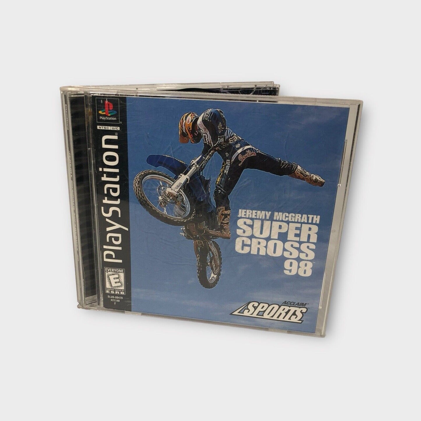 Jeremy McGrath Supercross 98 For Playstation PS1 Complete in Box CIB Black Label