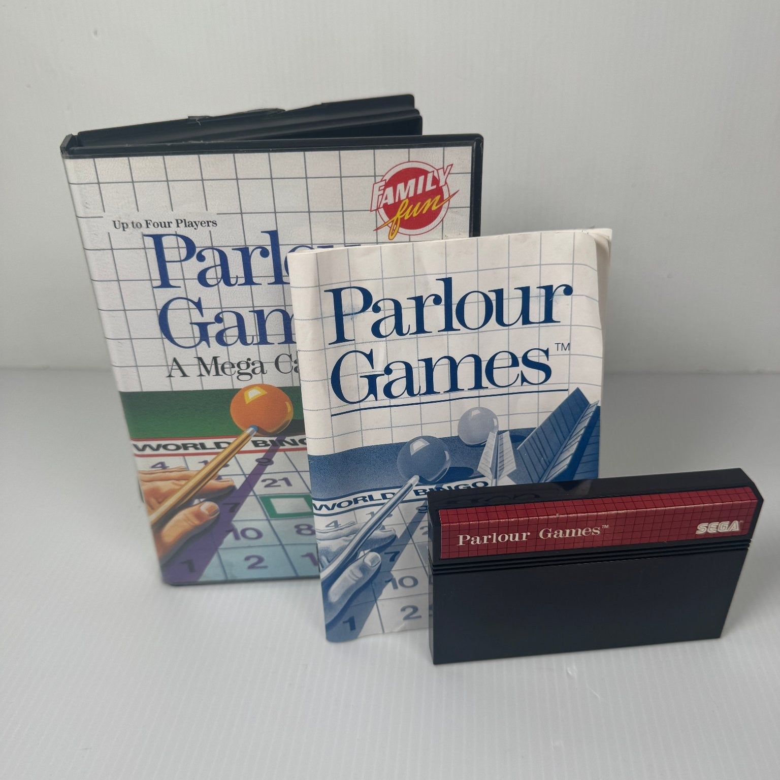Parlour Games Sega Master System Video Game Family Fun Multiplayer Complete CIB