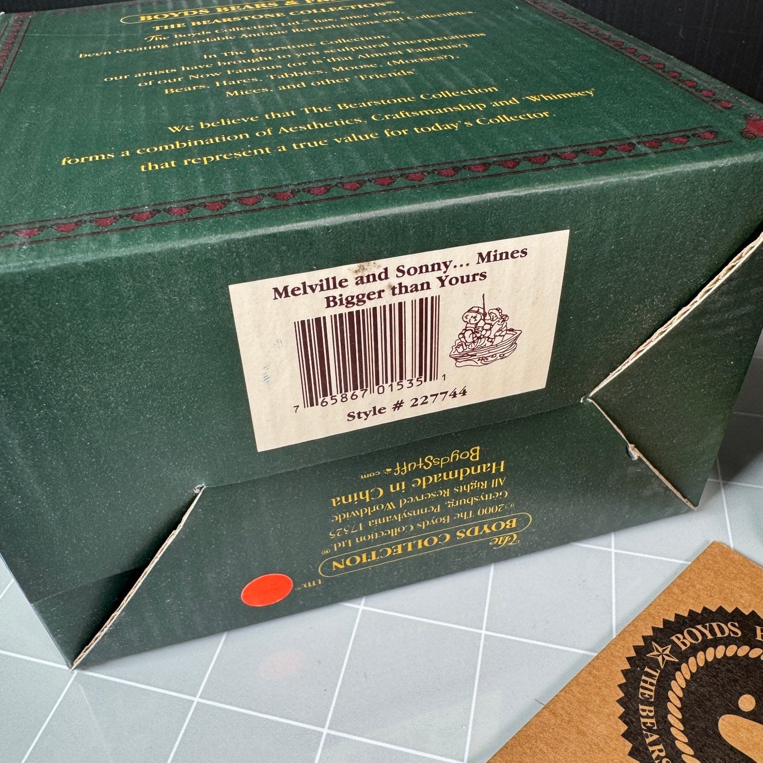 Melville and Sonny Boyds Bears Bearstone Collection Statue Style 227744