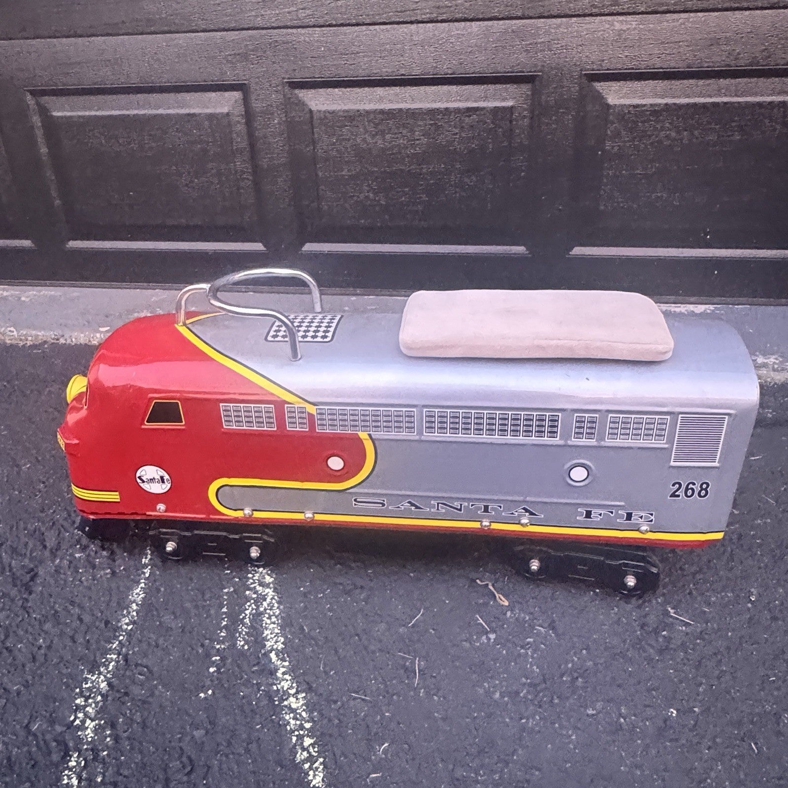 Santa Fe Toddler Ride On Train By Morgan Cycle w/ Seat Cushion Discontinued
