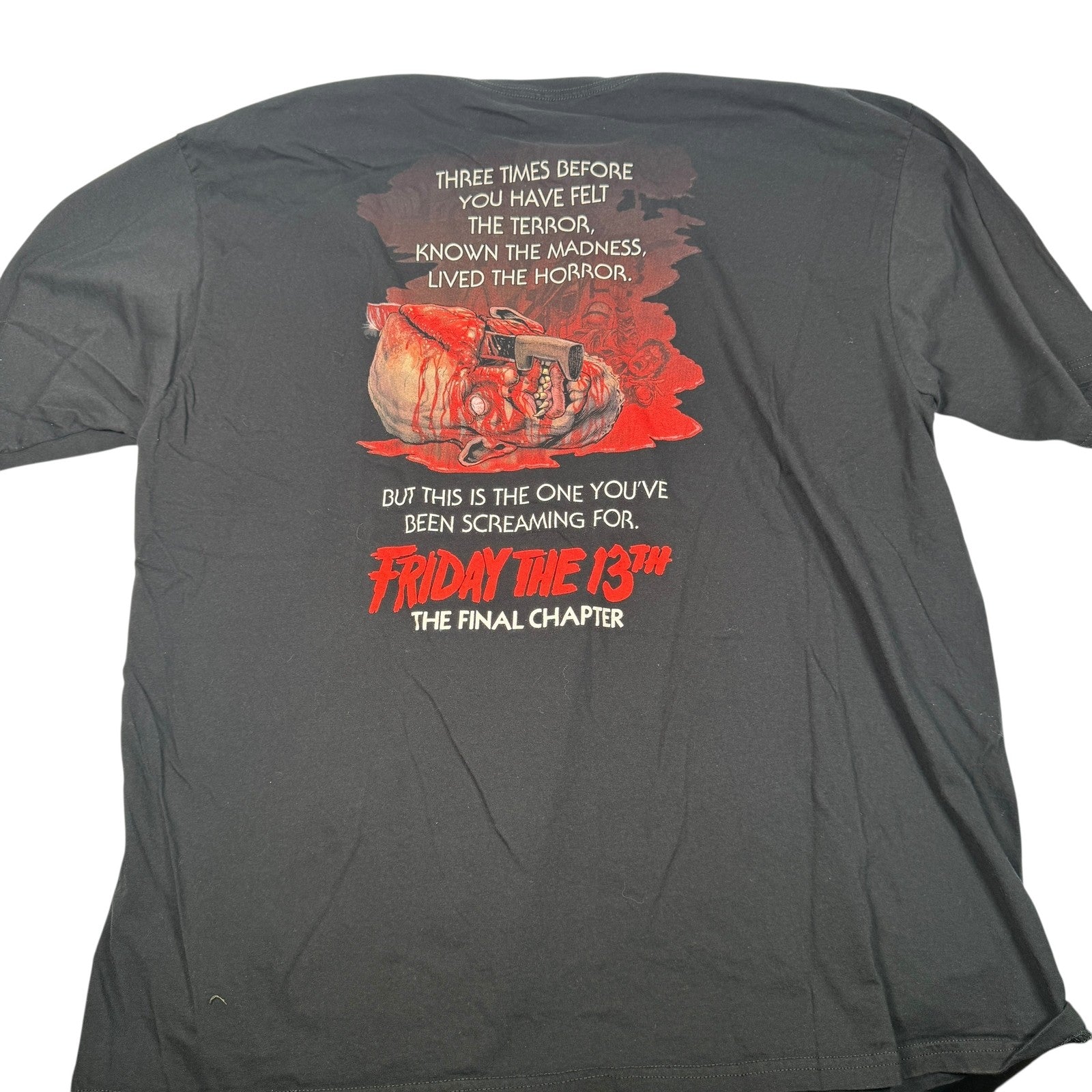 Friday the 13th Shirt Mens 3XL The Final Chapter Horror Fright Rags Limited Ed